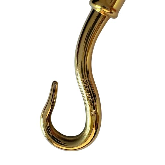 Hermès Jumbo Leather Hook Double Wrap Bangle Bracelet Choker - Picture 9 of 12